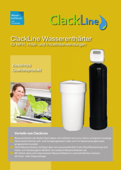 ClackLine Wasserenthärter