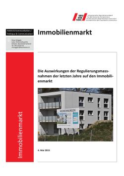 Immobilienmarkt - Schweizerischer Baumeisterverband