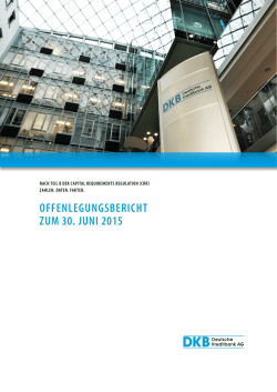 offenlegungsbericht zum 30. juni 2015