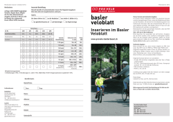 Inserieren im Basler Veloblatt - Pro