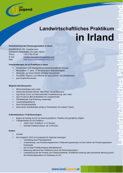 in Irland - Landjugend &Ouml;sterreich