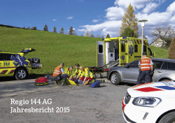 Regio 144 AG Jahresbericht 2015