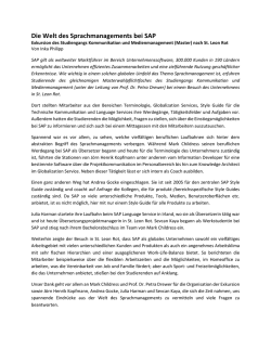 Die Welt des Sprachmanagements bei SAP