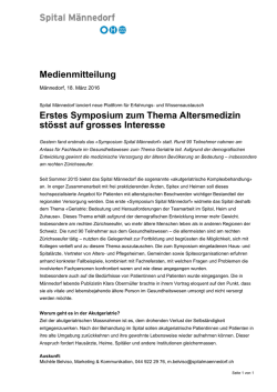 Medienmitteilung Symposium Spital Männedorf 17. März 2016 130 KB