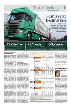 Scania setzt Bestmarken