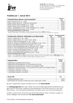 Preisliste als pdf