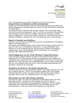 Informationen zu einzelnen Produkten und - moi