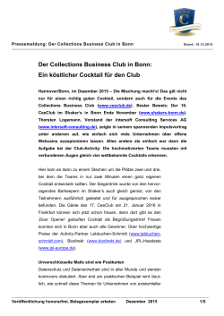 Der Collections Business Club in Bonn