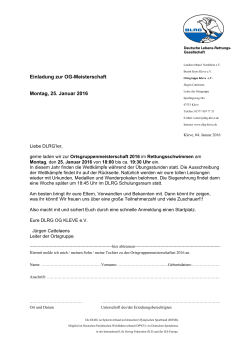 Ausschreibungsunterlagen für die OG