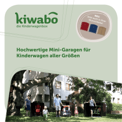 Hochwertige Mini-Garagen f&uuml;r Kinderwagen aller Gr&ouml;&szlig;en