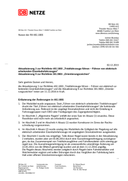 02.12.2015 Aktualisierung 3 zur Richtlinie 492.1005