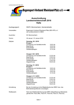 LM BSV-RP - Bogensportverein Kandel