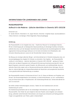 INFORMATIONEN F&Uuml;R LEHRERINNEN UND LEHRER