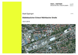 Entwurf die Neugestaltung der Mühlbacher Straße