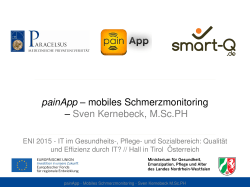 painApp – mobiles Schmerzmonitoring – Sven