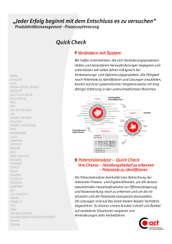 QuickCheck Infoblatt