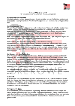Verlegeanleitung für unbeschichtete/ beschichtete Kokos