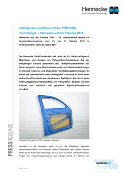 Hennecke auf der Fakuma 2015