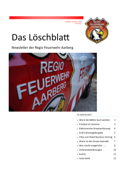 Das Löschblatt Oktober 2015