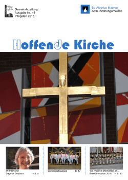 Ausgabe 45 - Pfingsten 2015 - Dominikanerkloster Braunschweig