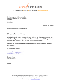 Ihr Spezialist f&uuml;r EnergieWirtschaftliche Dienstleistungen