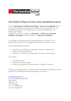 ITFS Ausschreibung_Ausbau Adressen-Pool_2016