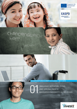 inklusive berufsbildung und spezialisierte