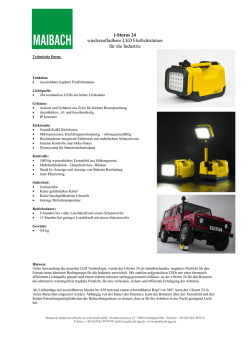 i-Storm 24 wiederaufladbare LED Flutlichtstation f&uuml;r die Industrie