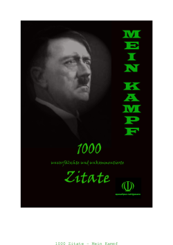 1000 Zitate - Mein Kampf