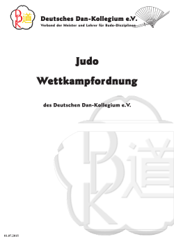 Wettkampfordnung Judo - Zanshin Dojo Vetschau eV