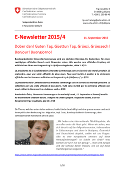 E-Newsletter 4/2015