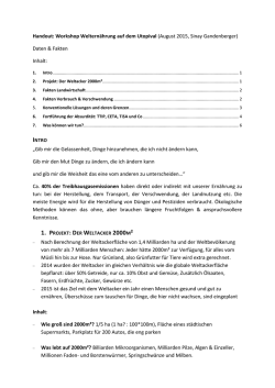 Handout: Workshop Weltern&auml;hrung auf dem Utopival (August 2015