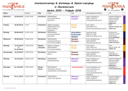 Intuitionstrainings & Workshops & Diplom-Lehrg&auml;nge in