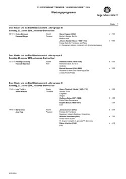 Duo: Klavier und ein Blechblasinstrument