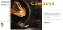 Programm Jahreskonezert 2015 - Cowboys