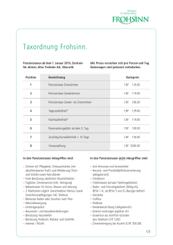 Taxordnung