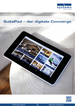 SuitePad – der digitale Concierge