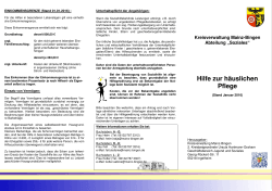 Flyer "Hilfe zur häuslichen Pflege" - Kreisverwaltung Mainz