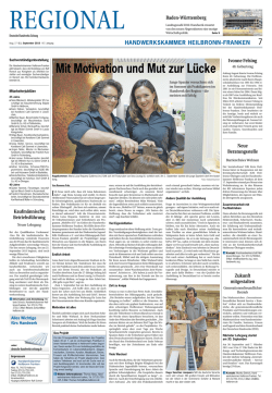 mit motivation und mut zur lücke