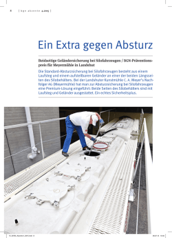 Ein Extra gegen Absturz
