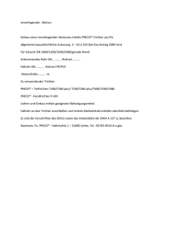 Innenliegender Absturz Einbau eines innenliegenden Absturzes