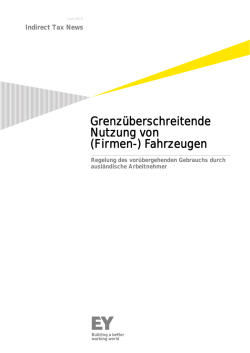 Grenz&uuml;berschreitende Nutzung von (Firmen-) Fahrzeugen