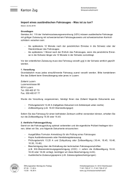 Import eines ausl&auml;ndischen Fahrzeuges - Was ist zu tun?