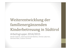 Dr. Gertraud Battisti, Psychologin, Lehrauftragte an Freien