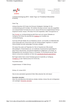Infos...  - Ausgleichskasse Schwyz
