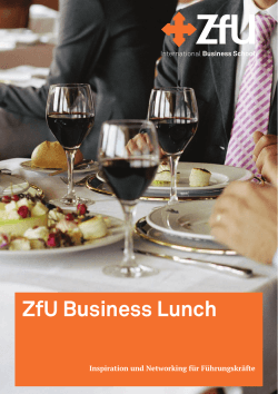 ZfU Business Lunch - ZfU International Business School