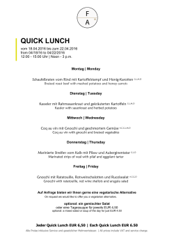 quick lunch - Restaurant: das FOREIGN AFFAIRS