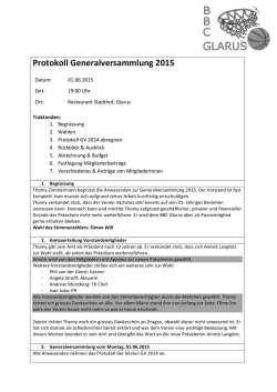 GV Protokoll 2015