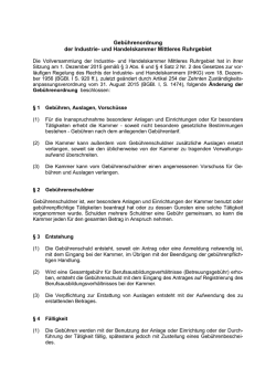 Geb&uuml;hrenordnung - IHK Mittleres Ruhrgebiet