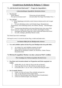 Grundwissen kath. Religionslehre 7